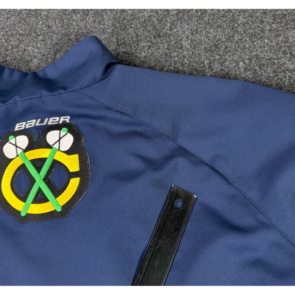 Bauer Team Chicago Blackhawks Indiana Fuel Embroidered Full Zip Jacket Mens XL - Picture 8 of 13